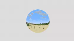 Minecraft 3D 360 scene panoramic image test