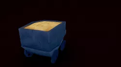 Mining cart with gold