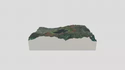 Modelo 3D Laguna de Tota. Boyacá.