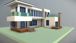 Modern House Low Poly
