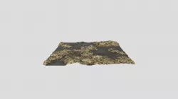 Muddy Ground covered in twigs & puddles FBX,PBR