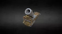 Naval mortar (low poly)