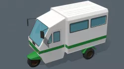 Nepali Tempo | Low poly Vehicle