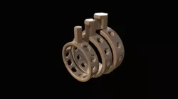 Nested Allen/Hex Key Mens Ring