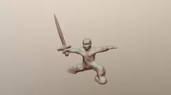 Ninja mit Schwert 2