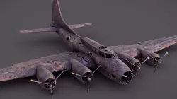 Old Crashed Bomber