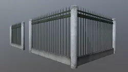 Old soviet metal fence