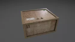 Old wooden cargo crate 7