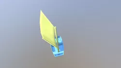 Optimist Boat 3D