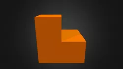 Orange Puzzle Cube Part