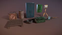 Pack low poly art asset
