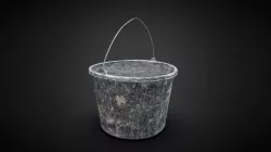 Pail Bucket Plastic 3D Scan