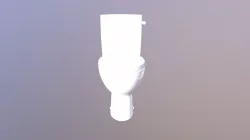 Parva Toilet With Lever Flush.
