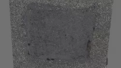 Patch in asfalt road - free