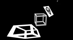 Perspective projection of a cube