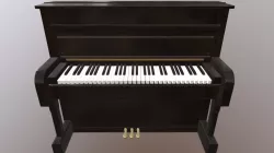 Piano High to low poly
