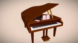 Pianoforte - Low Poly