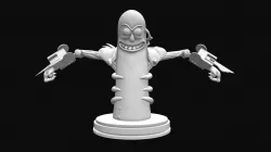 Pickle Rick Bust