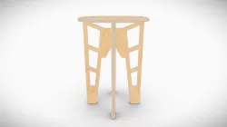 Plywood Stool  - Spyridonas Koutsou