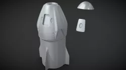 Printable SpaceX Crew Dragon Tesla
