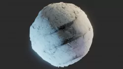 Procedural Snow with tire tracks Material