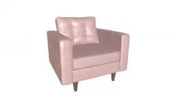 Puget Arm Chair Pink Velvet - 101330