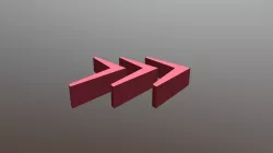 Red Arrow Chevrons Rotated