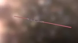 Red Double Bladed Lightsaber