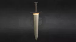 Regular old sword, bone materirals.