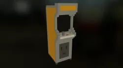 Retro Voxel Video Game Machine