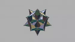Rhombic Icosahedron Space Filling 1