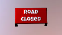 Road Closed Sign