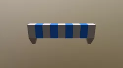 Road Works Barrier Low
