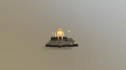 Robot In Background