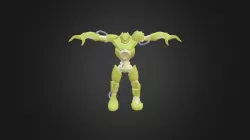 Robotic Character Low Poly