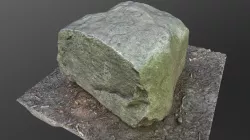 Rock boulder stone in forest