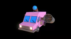Rocket ice cream wagon