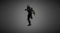 Ronin Hawkeye Marvel Avenger Action Pose