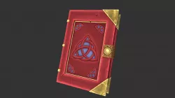 RPG SpellBook: LowPoly Hand Painted Model