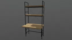 Rustic computer desk
