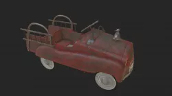 Rusty Fire Truck Pedal Car