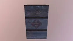 Rusty Flammable Barrel