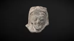 SAM A 0684 Cypriot Limestone Head of Heracles