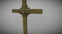 Scanned Wooden Temporary cross LOD