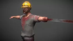 Scary Construction Worker