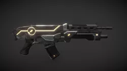 sci fi Assault rifle laser blaster