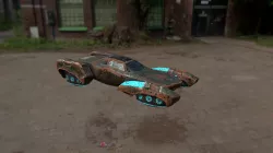Sci Fi Car Damaged