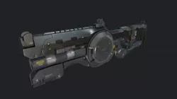 sci-fi concept art gun