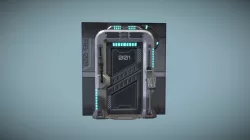 Sci-fi door panel