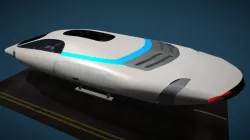 Sci-Fi Fighter Jet Vehicle with Missile weapons